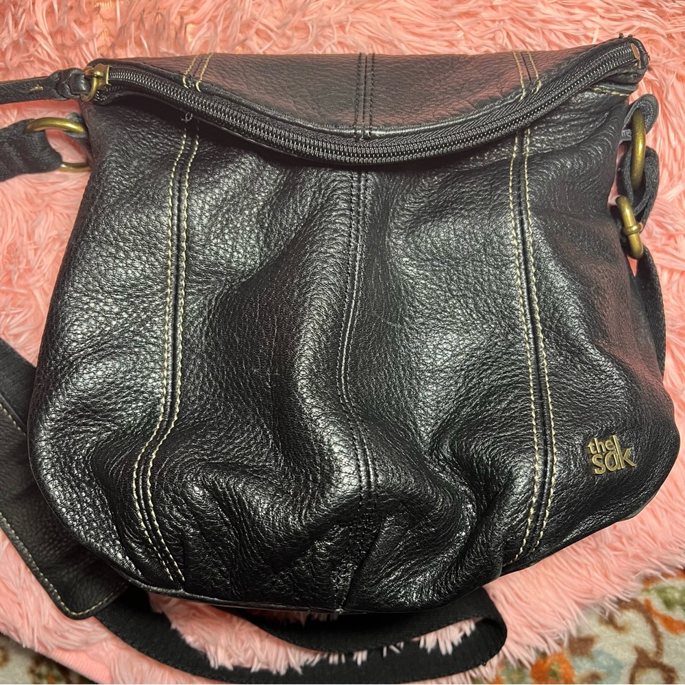 The Sak Deena Flap Leather Crossbody Bag